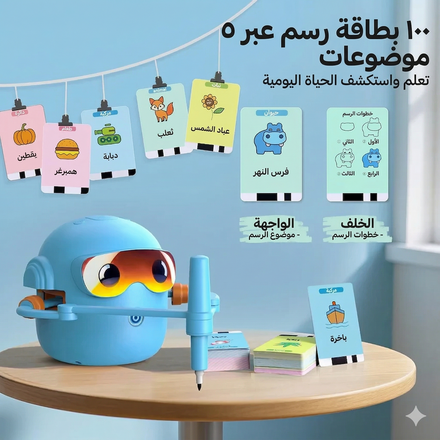 روبوت الرسم الذكي المتطور للأطفال